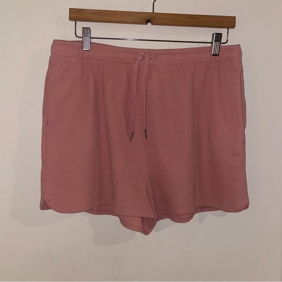 Pink Waffle Knit Lounge Pajama Set - Picture 8 of 11